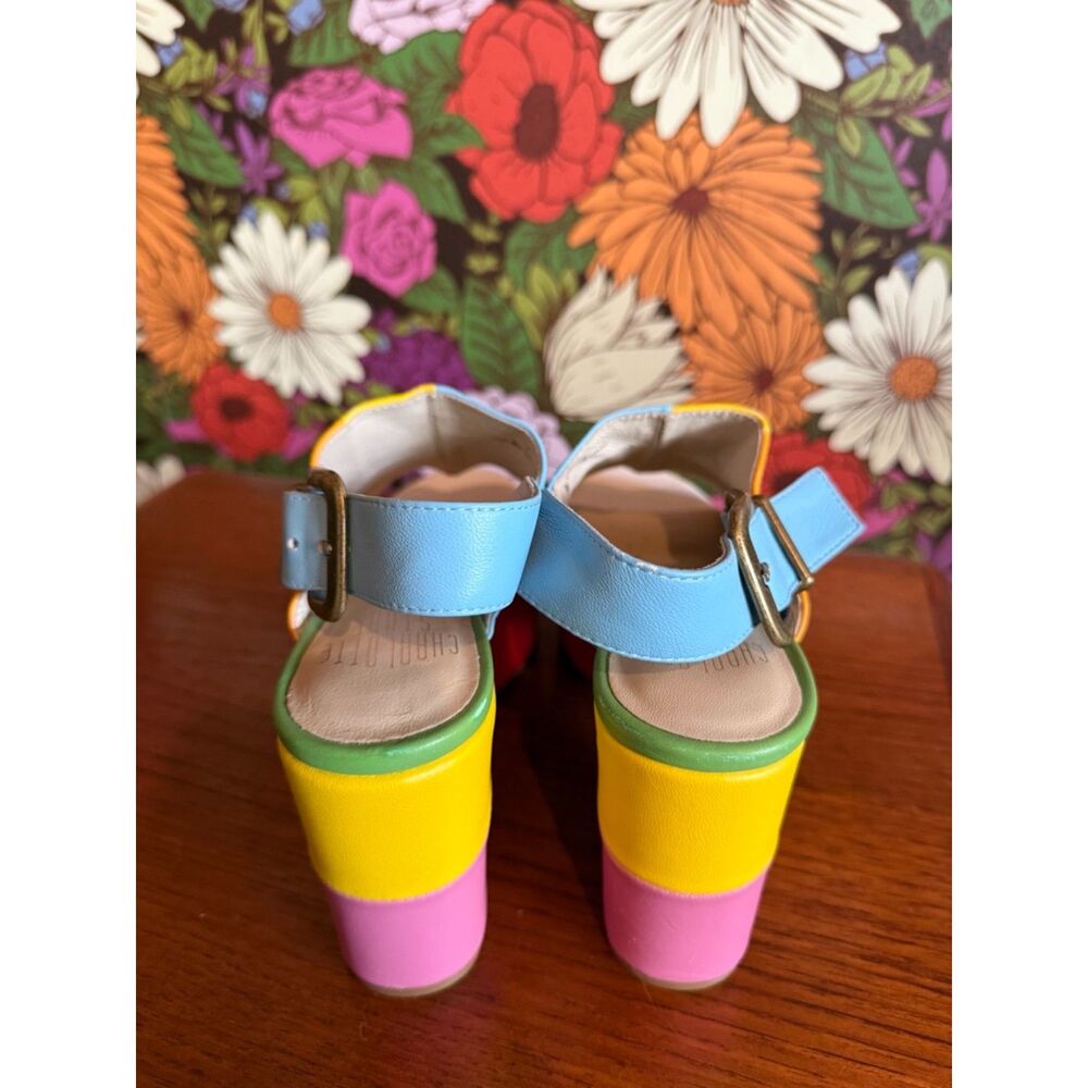 Charlotte Stone x Aelfie Elena in Size 7 Rainbow Platform Sandal Open Toe - Picture 6 of 8